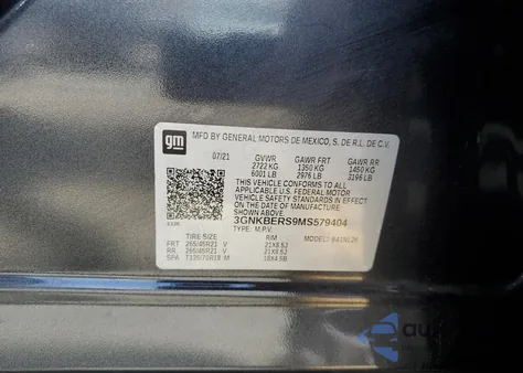 2021 Chevrolet Blazer Rs из США, поврежденный, VIN 3GNKBERS9MS579404